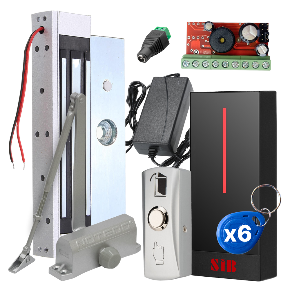 СКУД комплект "Комфорт" с доводчиком на 120 кг и замком на 180 кг