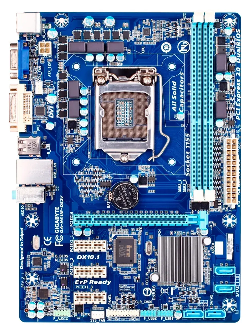 Материнская плата GA-H61M-DS2V LGA 1155 DDR3