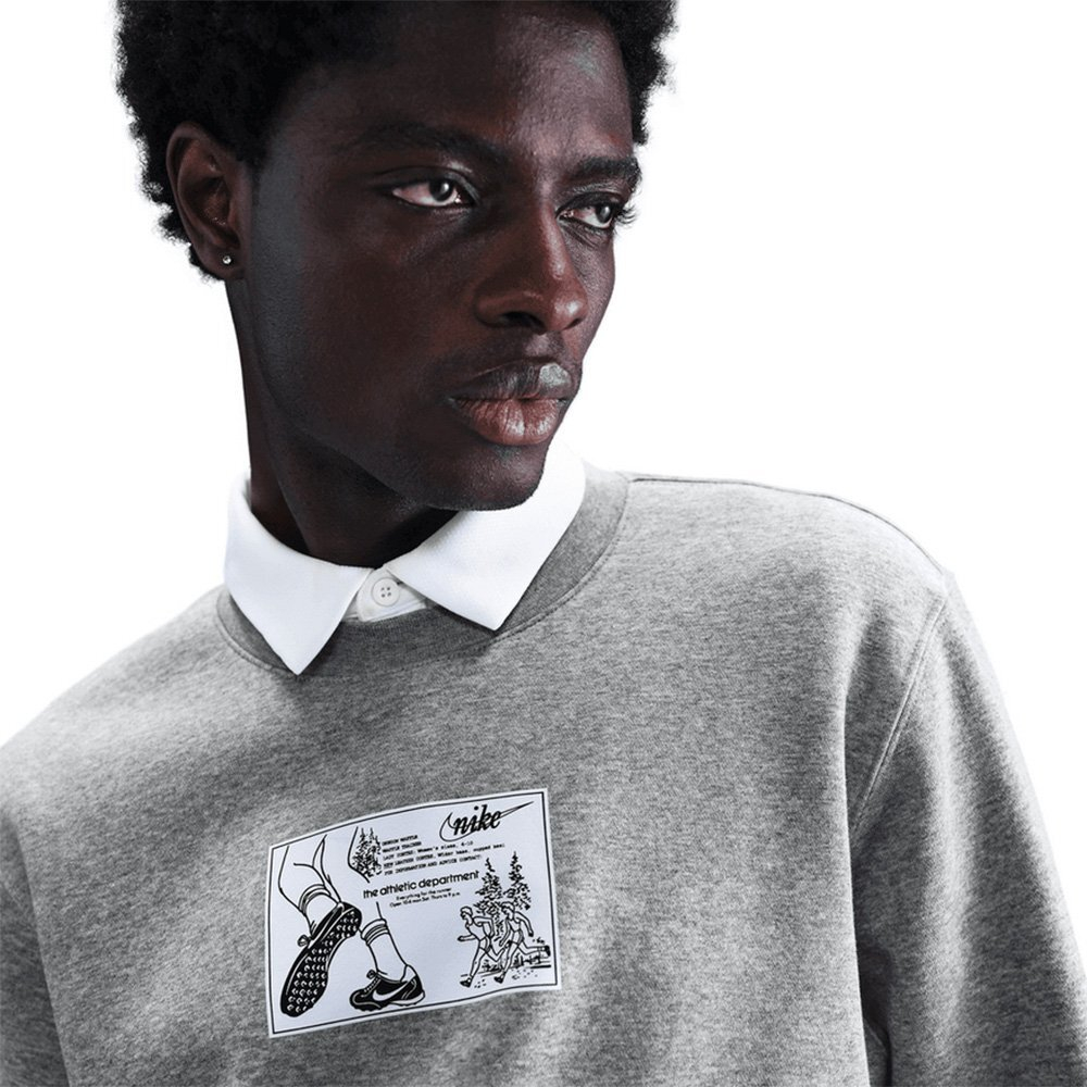 Баскетбольная толстовка Nike Reissue Club Fleece Sweatshirt Gray