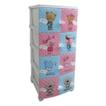 Комод ДЕКОР(моно рис) 4-х Друзья белый РП-451