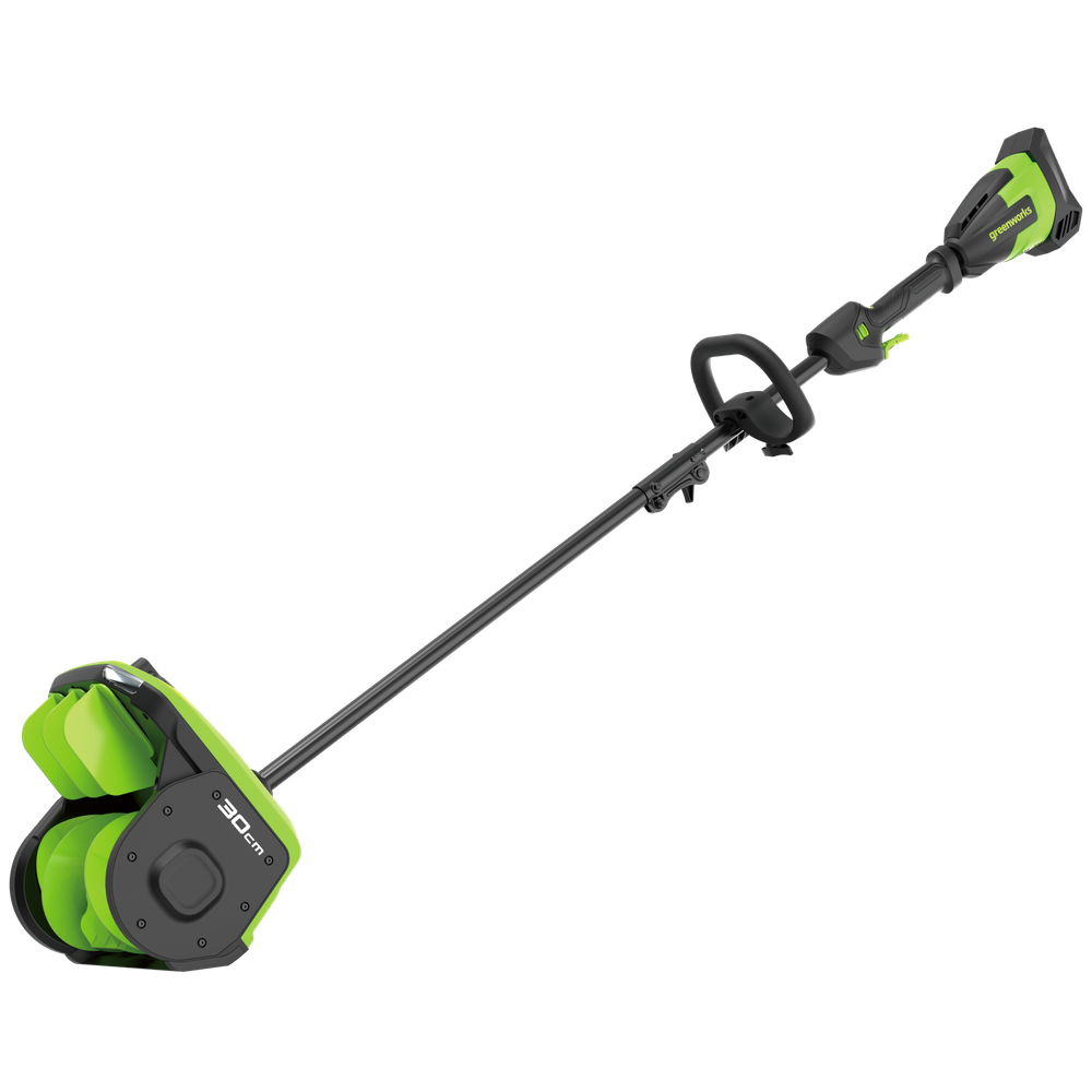 Аккумуляторная снегоуборочная лопата Greenworks GD40SS2 Арт. 2603107UG, 40V, 30 см, с регулируемым направлением выброса, бесщеточный, с 1хАКБ 5 Ач и ЗУ