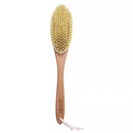 Щетка для сухого массажа, натуральное волокно (средняя), Aravia