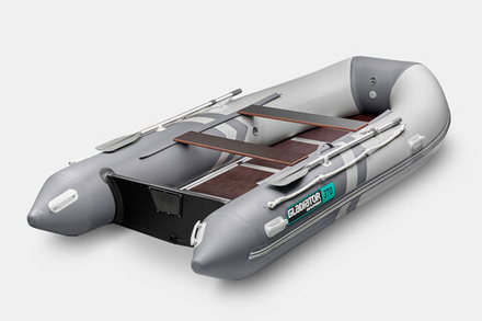 Надувная лодка GLADIATOR B370 светло-темносерый (СПБ)