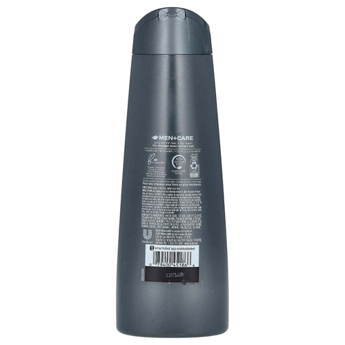 Dove, Men + Care, шампунь, очищающий, уголь и глина, 355 мл (12 жидк. унц.)