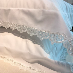 Постельное белье 2 спальное евро Blumarine Corredo Bianco белое