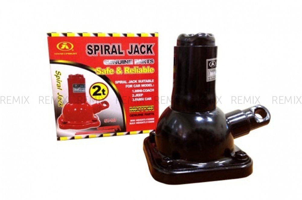 Домкрат винтовой бутылочный SPIRAL JACK грузоподъемность 2 тонны (высота подъема 160*325мм) 5603