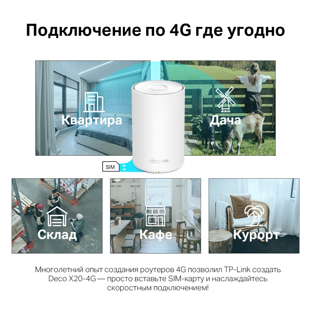 4G роутер TP-Link Deco X50-4G