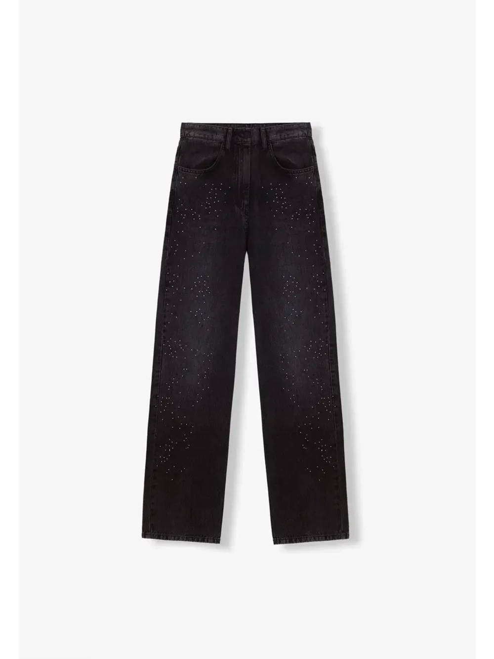 Джинсы со стразами