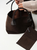 Замшевая сумка Iris DBR 31372 черный каштан