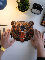 Сказочный медведь Chapa - Деревянный пазл, детали разной формы, голова медведя