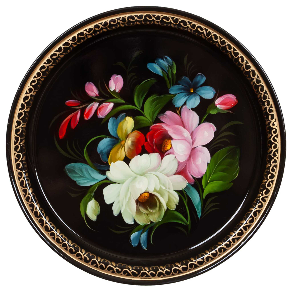 Zhostovo metal tray A5D18092023054