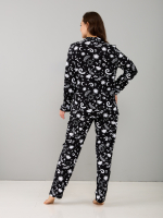 Пижама с брюками КБ-093/ночь-черный