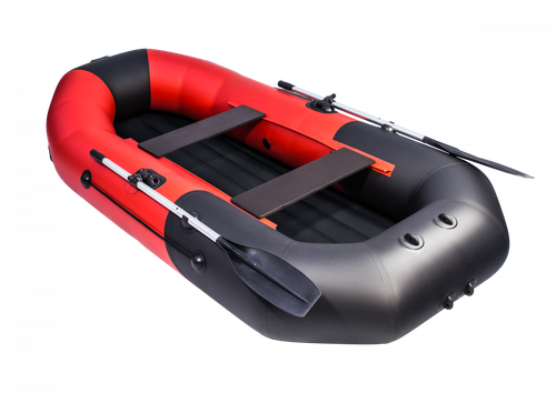 Таймень N 270 НД красный-черный надувное дно (лодка пвх)
