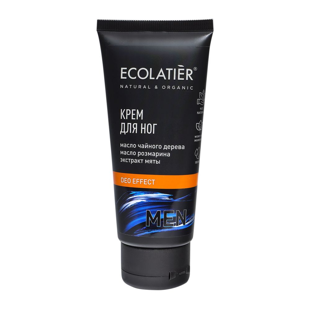 Ecolatier крем для ног men Deo Effect, 100 мл