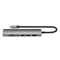 Адаптер Satechi 7-in-1 USB-C Slim Multiport Adapter with Ethernet (ST-P7SM) Space Gray