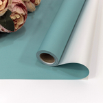 Пленка В рулоне 10 м х 58 см двухсторонняя (Голубой, Серебряный)