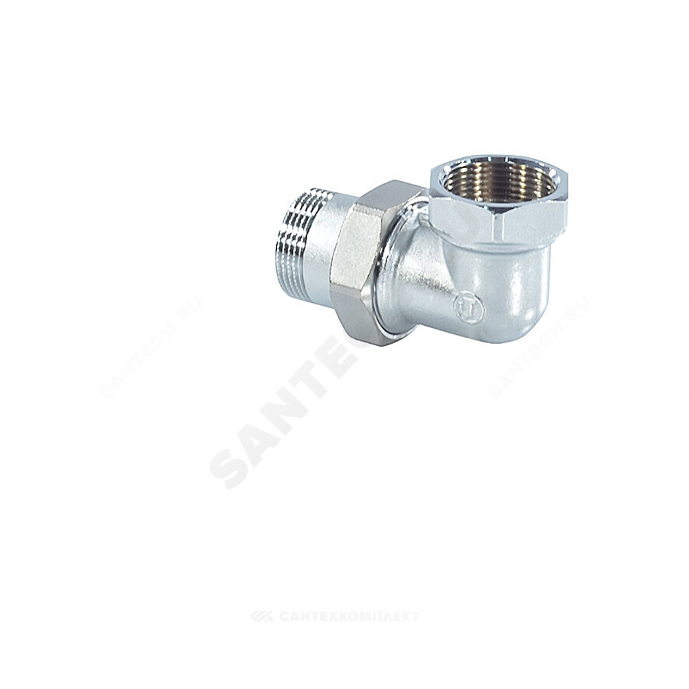 Соединитель латунь хром американка Ду 15 (1/2") угловой ВР/НР R19 Giacomini R19X003