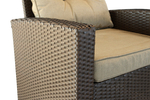 Набор мебели Версаль ПРЕМИУМ-2 арт.SFS019 коричневый, бежевый 4 уп.(ротанг коричневый, подушки бежевые) "Garden story"