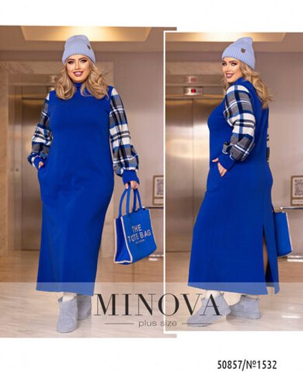 Платье 1532-электрик Minova Фото 1