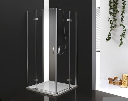 Душевой уголок Cezares Bergamo 120x120 BERGAMO-W-A-2-120-C-Cr профиль Хром стекло прозрачное