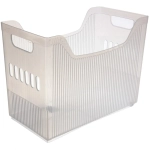 Органайзер для хранения «ИДЕАДОМА», цвет матовый прозрачный, на колёсах 33.6*17.2*25.2см