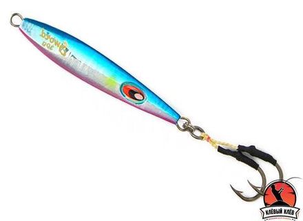 Пилькер ASARI Sword 350гр #02 silver/blue with red belly