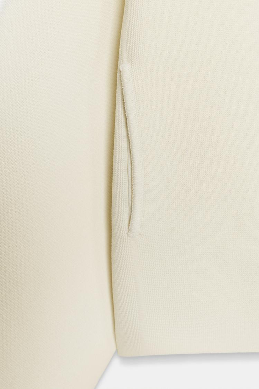 ZARA КАРДИГАН НА МОЛНИИ, ЭКРЮ