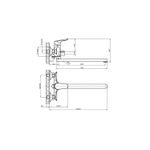 СМЕСИТЕЛЬ ДЛЯ ВАННЫ ESKO ASTI AT 31 ИЗЛИВ 350ММ