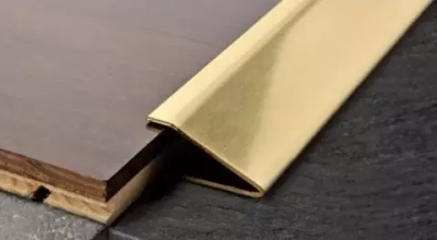 Наружный профиль для плитки и керамогранита, латунь шлифованная