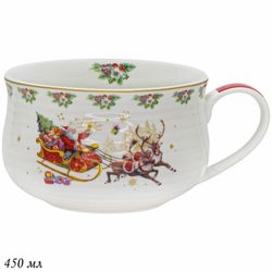 Lenardi 205-296 Бульонница 450 мл НОВЫЙ ГОД в под.уп.(х24)Фарфор