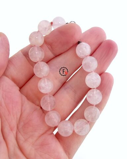 браслет из розового кварца (б-0960-16)