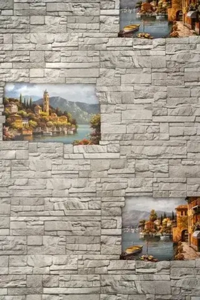 Обои бумажные, моющиеся, полуметровые, 0,53*10м, Рандеву 7