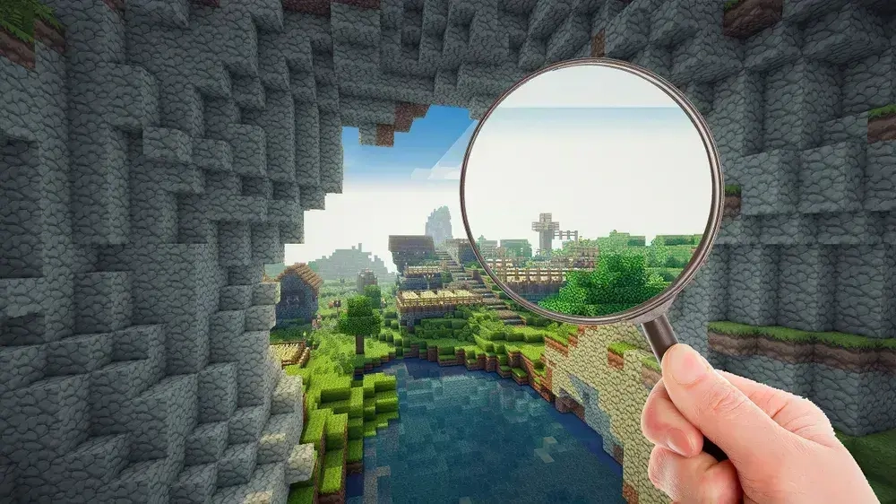 Фотообои флизелиновые 400х230см. на стену. Серия KIDS ARTDELUXE. Мир Майнкрафт. Обои дизайнерские, эксклюзивные для детской комнаты мальчика/девочки.