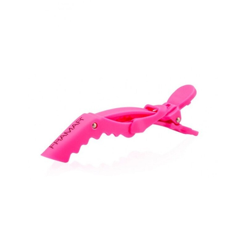 Framar Rubberized Jaw Clip Зажим с прорезиненным покрытием (фуксия) 91003