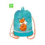 Мешок для обуви 1 отделение Berlingo "Little dreamer", 400*480мм, расширяющееся дно, светоотражающая лента, карман на молнии