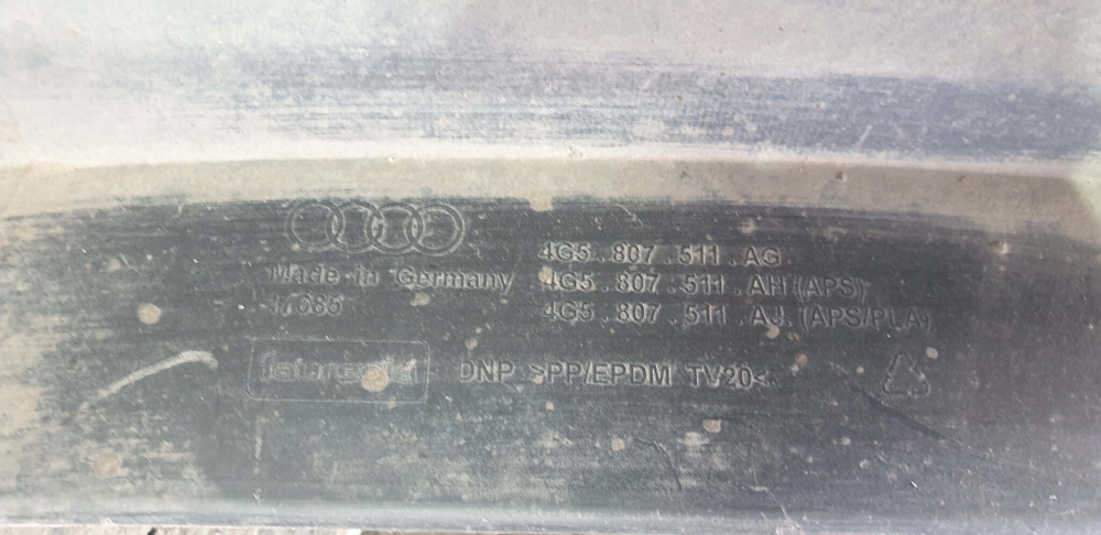 Бампер задний Audi A6 (C7)  Б/У Оригинал 4G5807511AG