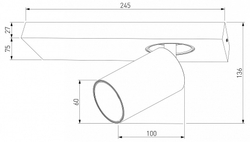 Спот Eurosvet 20139/1 LED черный