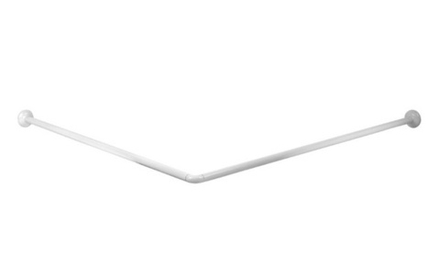 Карниз д/шторы угловой в ванную комнату  IDDIS белый 90*90*90(90*180) 040А200l14