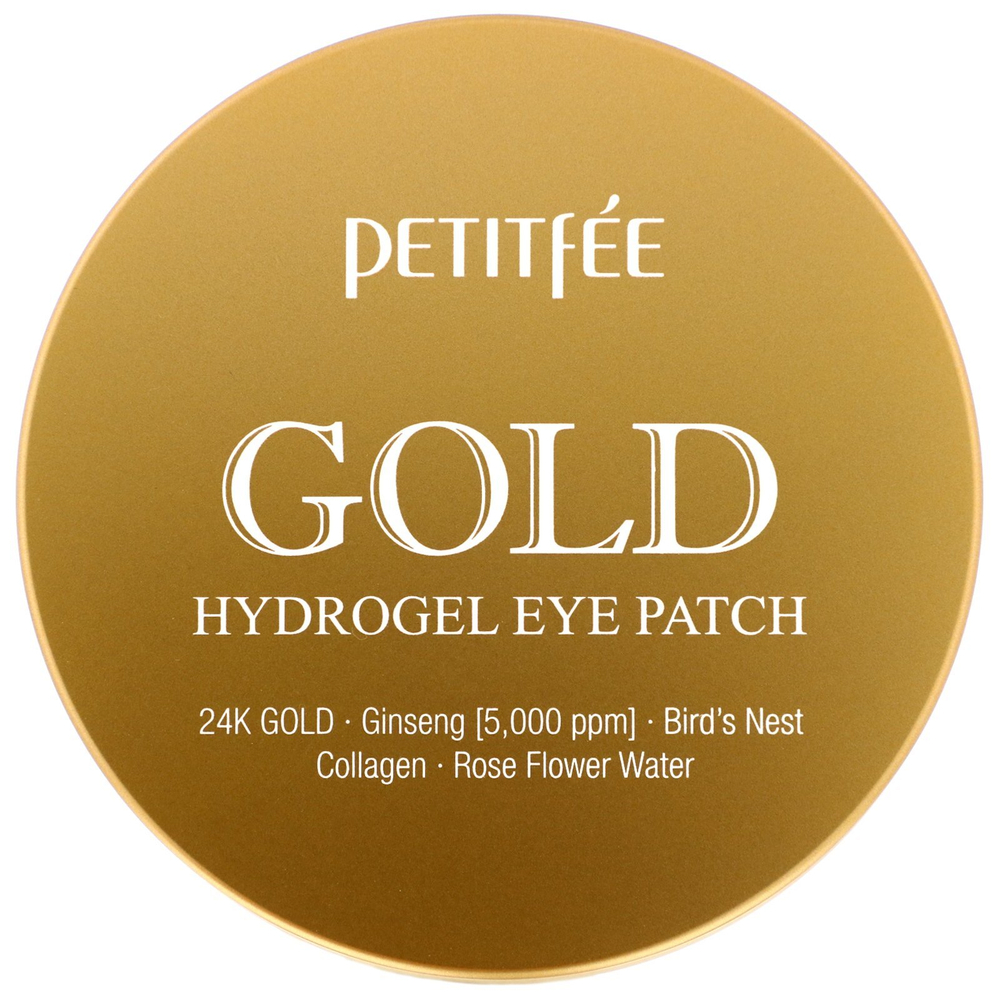 Petitfee Патчи гидрогелевые для глаз с золотым комплексом - +5Gold hydrogel eye patch, 60шт