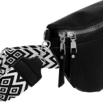 Сумка женская через плечо «ИМАНИ», цвет черный, три кармана, 24*19*7*5см (лейбл Ultramarine)