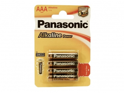 Батарейки Panasonic Alkiline power AAA щелочные 4 шт