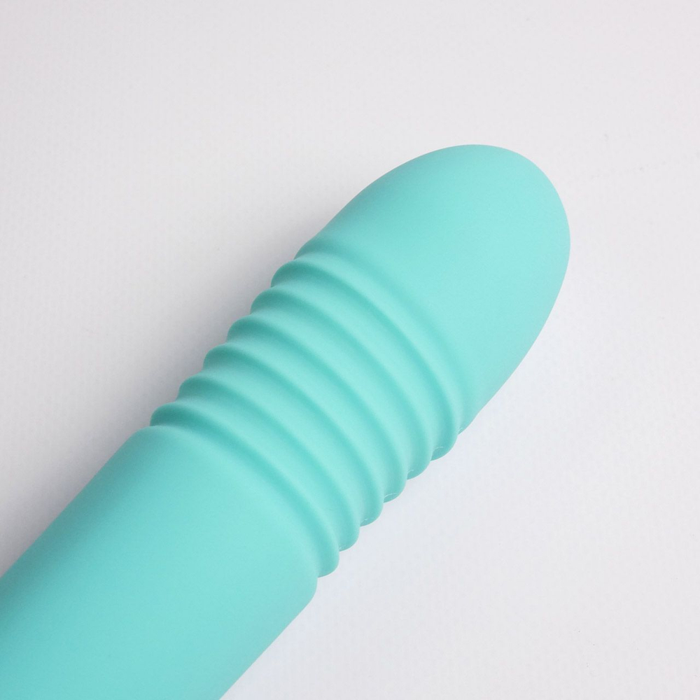 Бирюзовый вибростимулятор зоны G 2-в-1