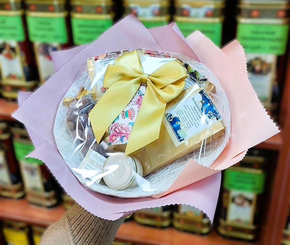 Букет Чайный & Кофейный 6 сортов (Клубничный Глинтвейн)