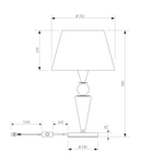 Настольный светильник с керамикой 108014