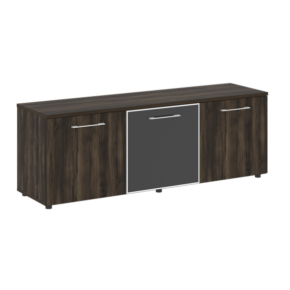 Yalta Тумба модульная LT.TS-3.4 black Дуб Мали/Стекло Black 1642*450*580