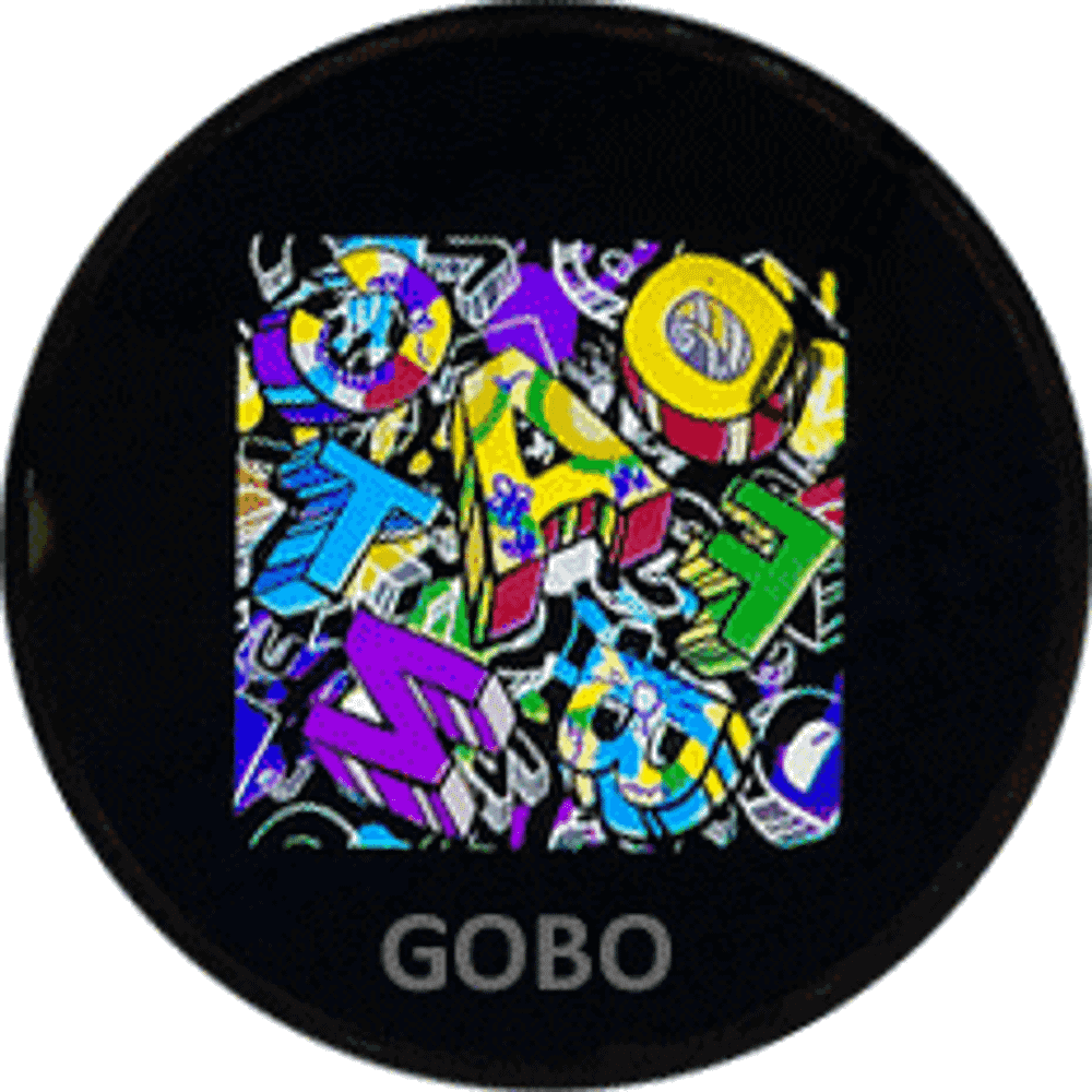 Гобо (gobo-слайд) стеклянный полноцветный 53,3мм