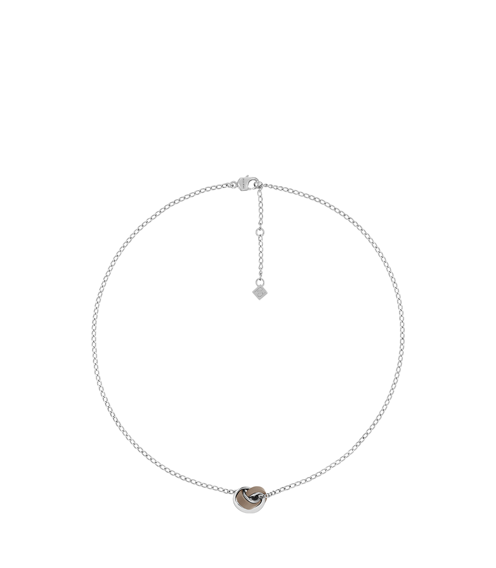 Polène Ожерелье Ormé Necklace, серо-коричневый