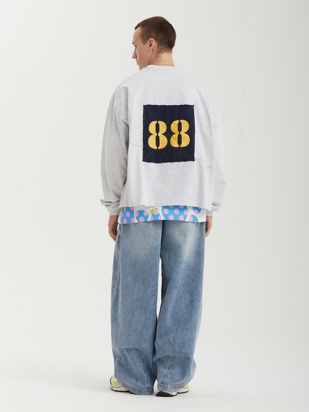 Мужской Лонгслив Cut-off Layered