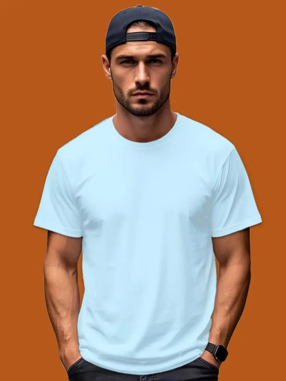 Футболка Взрослая.Премиум однотонная.1 шт