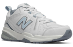 New Balance NB 608 V5 comfortable and versatile shock absorption wrapping support low-top training shoes women's white and blue